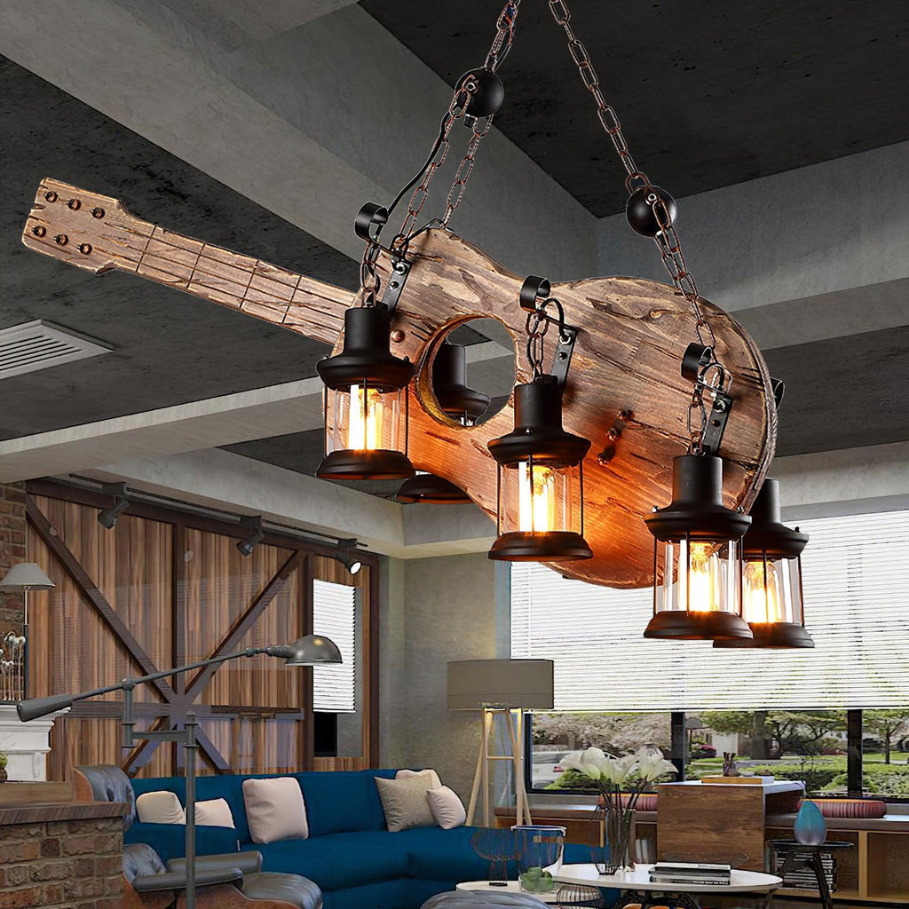 Lustra Suspension en Bois Vintage - Neutralighting