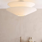 Lina Plafonnier design en tissu à double cône - Neutralighting