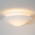 Lina Plafonnier design en tissu à double cône - Neutralighting