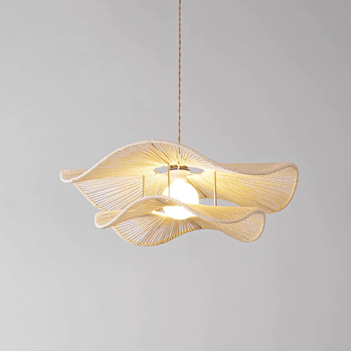 Ondra Lampe Pendante Vague Rattan - Neutralighting
