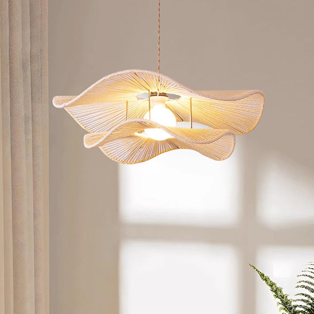 Ondra Lampe Pendante Vague Rattan - Neutralighting