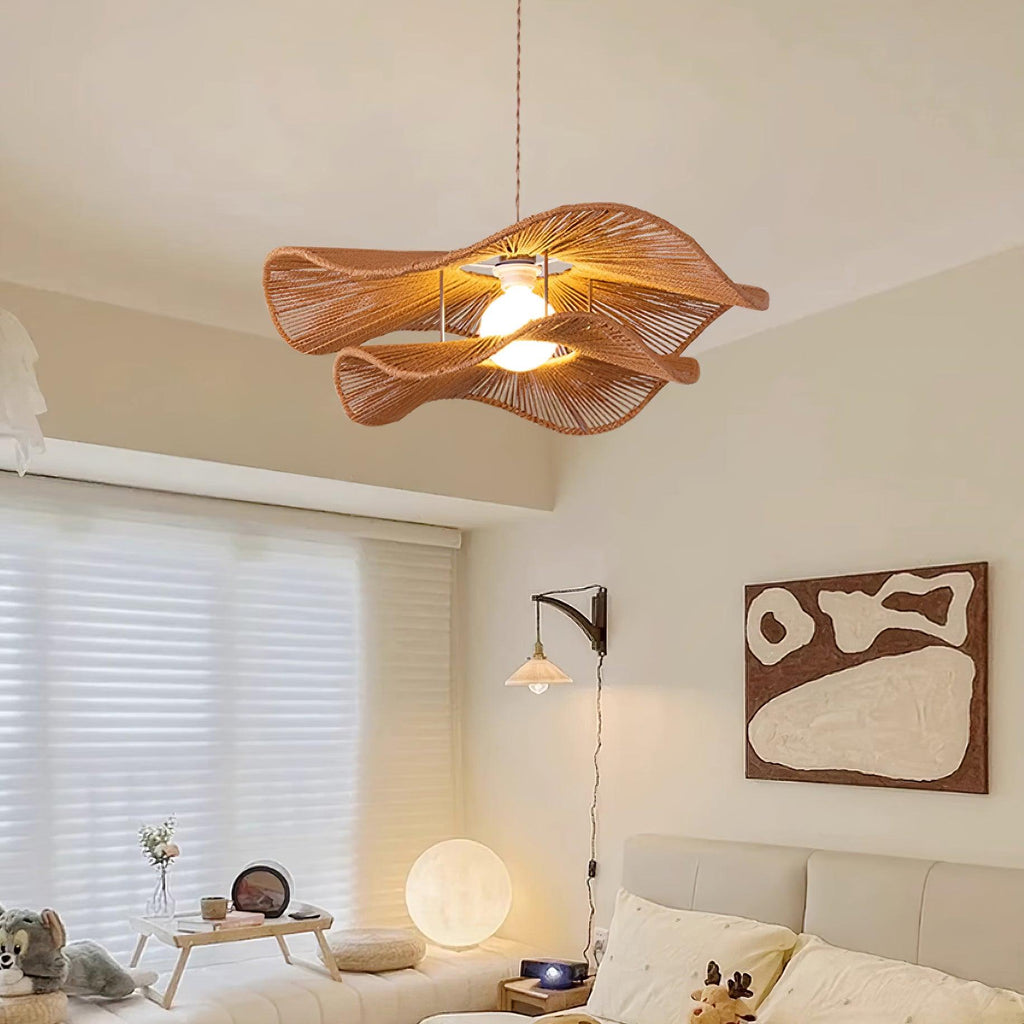 Ondra Lampe Pendante Vague Rattan - Neutralighting