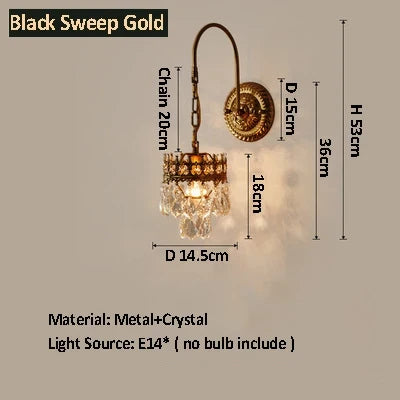Applique murale — Cristal luxe pour décoration intérieure et extérieure