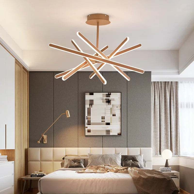 Lustre — À LED design moderne avec télécommande et intensité variable