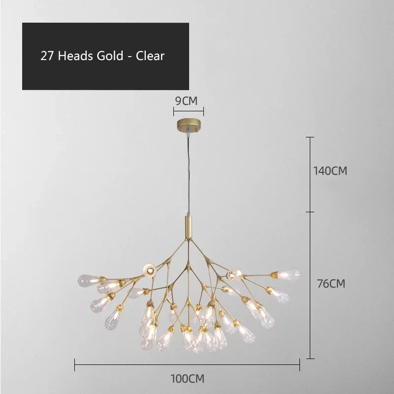 Lustre — Luciole design post-moderne pour intérieur élégant et créatif