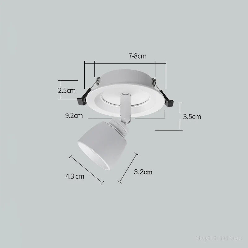 Plafonnier led moderne à angle réglable pour cuisine Yvonne Onde - Esprit Contemporain & Décor Élégant