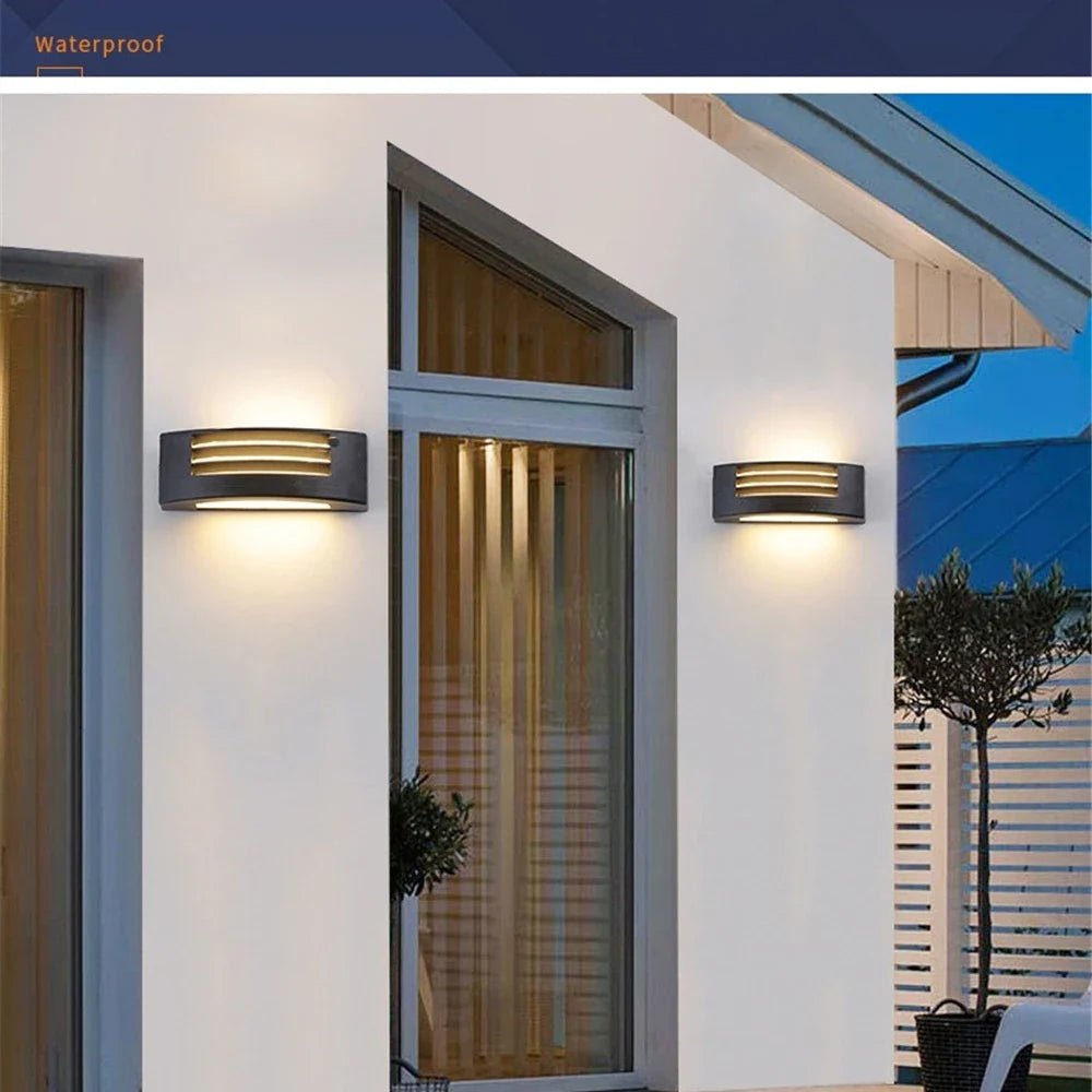 Applique murale — Moderne étanche en aluminium pour extérieur