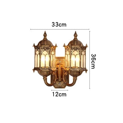 Applique murale — Vintage en bronze pour extérieur étanche