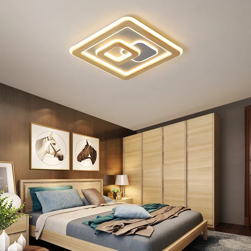 Plafonnier led modernes à luminosité réglable pour décoration Paul Récital en Bois - Esprit Naturel & Décor Chaleureux