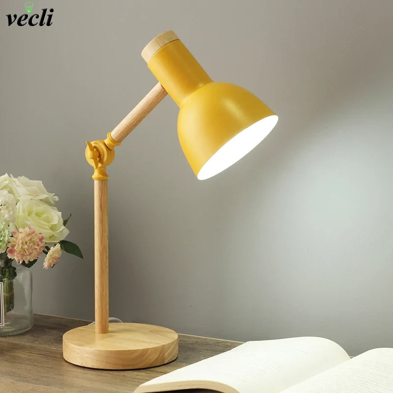 lampe de bureau nordique réglable pour lecture et protection des yeux