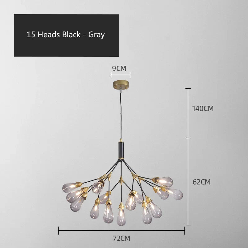 Lustre — Luciole design post-moderne pour intérieur élégant et créatif