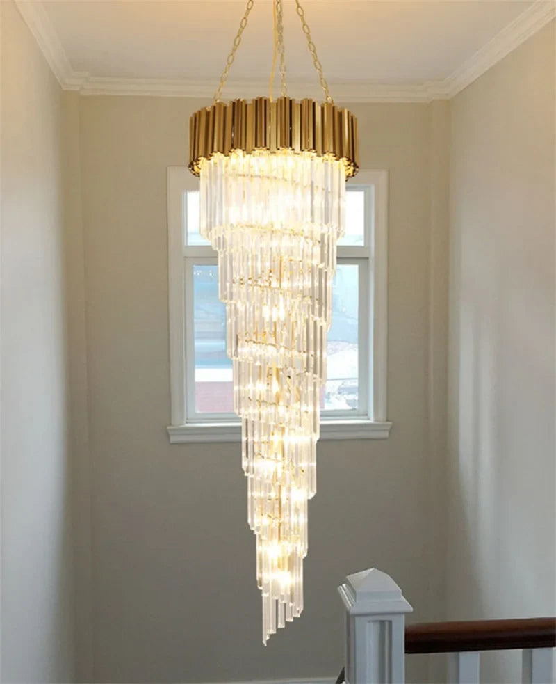 Lustre — En cristal de luxe pour décoration intérieure élégante