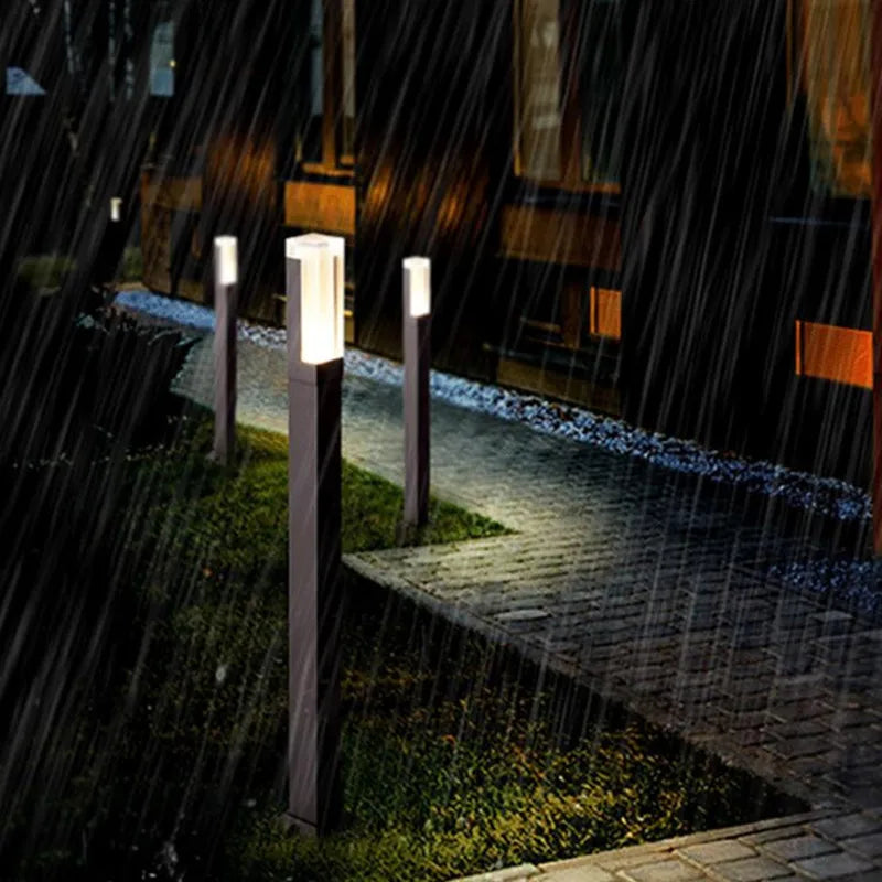 Borne lumineuse extérieure LED 15 W avec détecteur en option pour jardin – Alléane