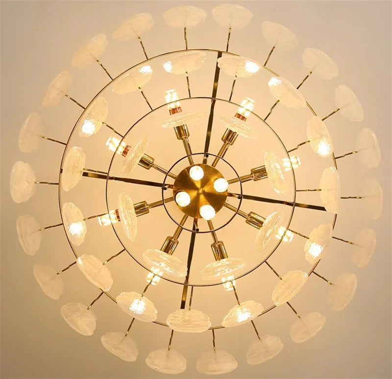 Lustre — En verre de luxe pour éclairage créatif et décoratif