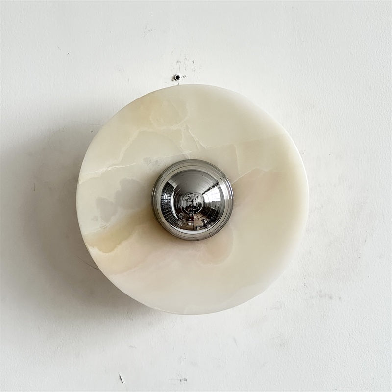Arsole Applique Murale Ronde en Jade et Métal Moderne Minimaliste - Neutralighting