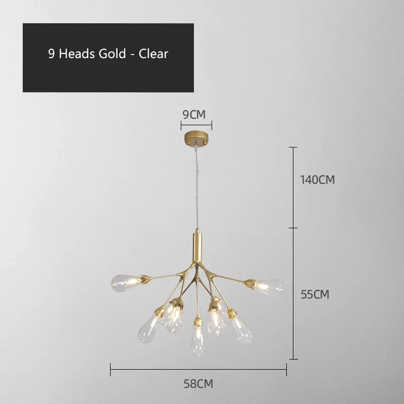 Lustre — Luciole design post-moderne pour intérieur élégant et créatif