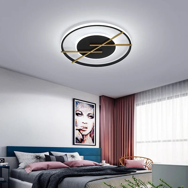 Plafonnier led rond moderne pour décoration intérieure lumineuse Tristan Sonate - Formes Arrondies & Harmonie Visuelle