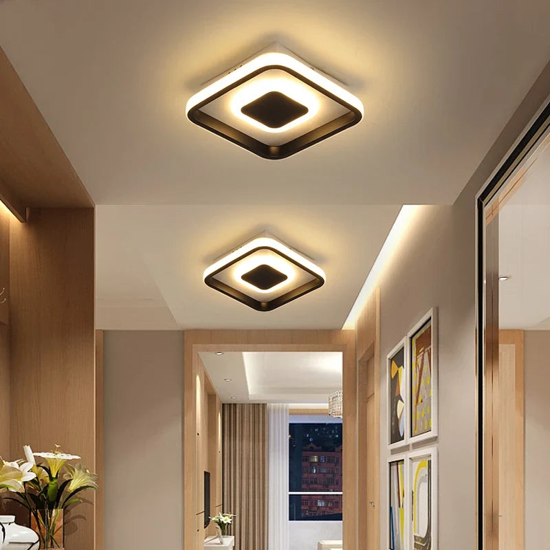 Plafonnier — Allée LED plafonnier pour couloir balcon chambre éclairage AC110V AC220V moderne nordique intérieur lumières cuisine luminaires luminaria