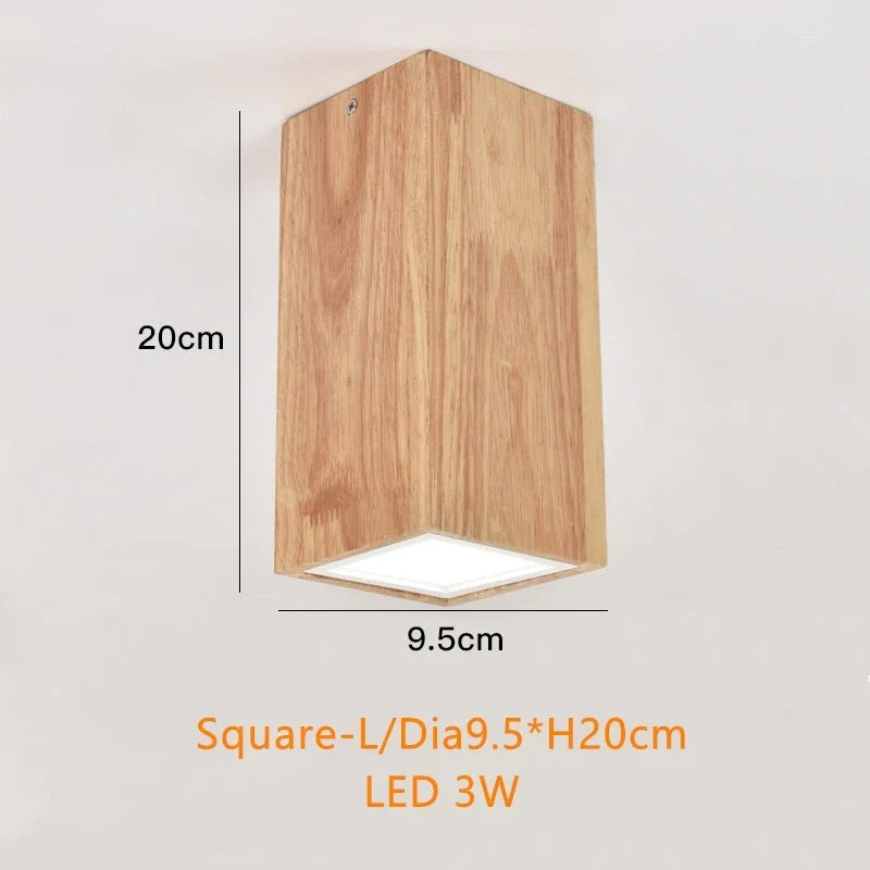 Spot Led rond en bois au design nordique Melchior Échappée - Le Charme du Bois au Quotidien