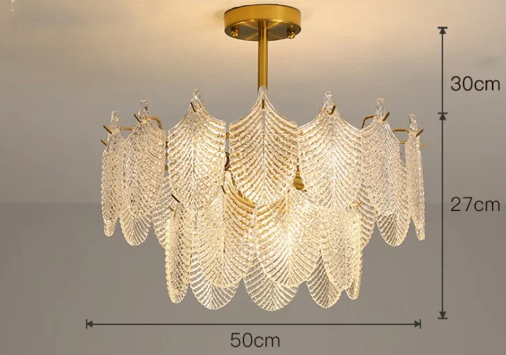 Lustre — De luxe en verre pour décoration intérieure élégante et moderne