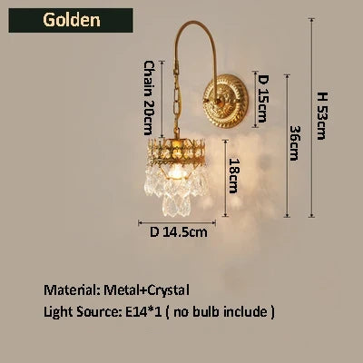 Applique murale — Cristal luxe pour décoration intérieure et extérieure