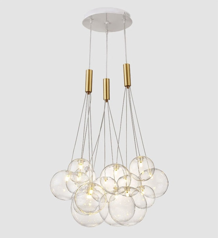 Valentina Suspension Bubble Moderne Métal/Verre Transparent/Étoilé Salon - Neutralighting