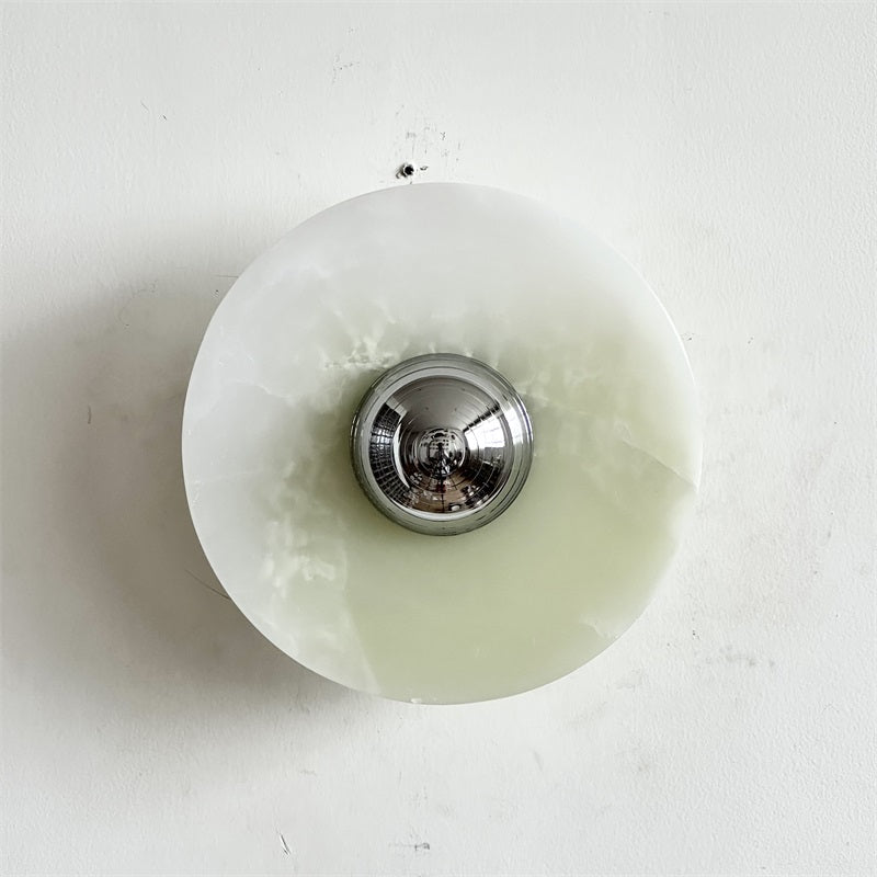 Arsole Applique Murale Ronde en Jade et Métal Moderne Minimaliste - Neutralighting