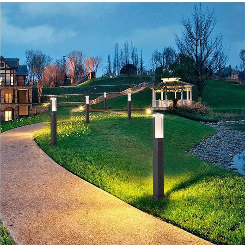 Borne lumineuse extérieure LED 15 W avec détecteur en option pour jardin – Alléane
