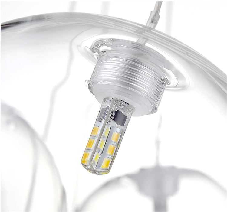 Valentina Suspension Bubble Moderne Métal/Verre Transparent/Étoilé Salon - Neutralighting