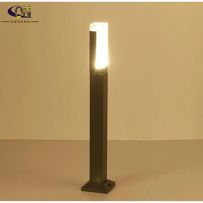 Borne lumineuse extérieure LED 15 W avec détecteur en option pour jardin – Alléane
