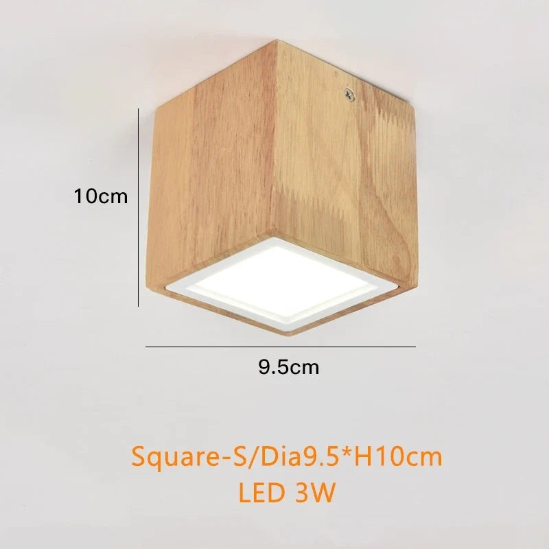 Spot Led rond en bois au design nordique Melchior Échappée - Le Charme du Bois au Quotidien