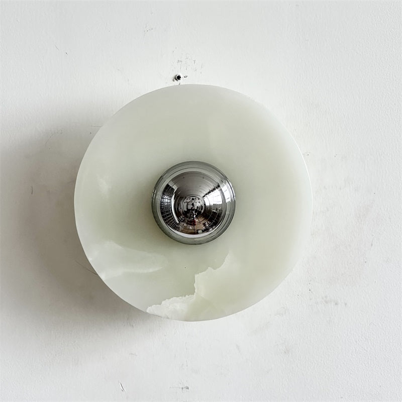 Arsole Applique Murale Ronde en Jade et Métal Moderne Minimaliste - Neutralighting