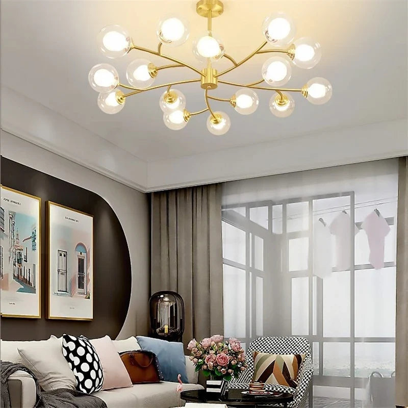Suspension — LED moderne nouvelle lampe suspension moléculaire nordique