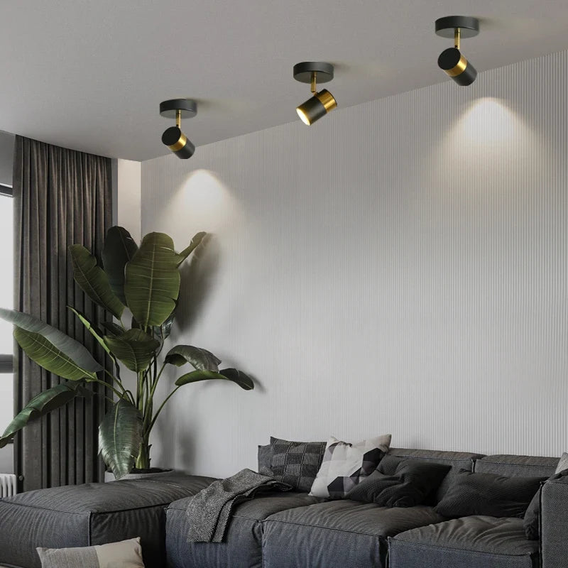 Plafonnier sur rail avec éclairage led Juliette Horizon en Aluminium - Une Présence Décorative Affirmée