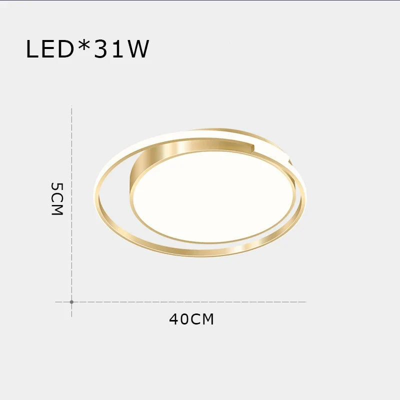 Plafonnier — LED minimaliste en aluminium créatif allée lumières