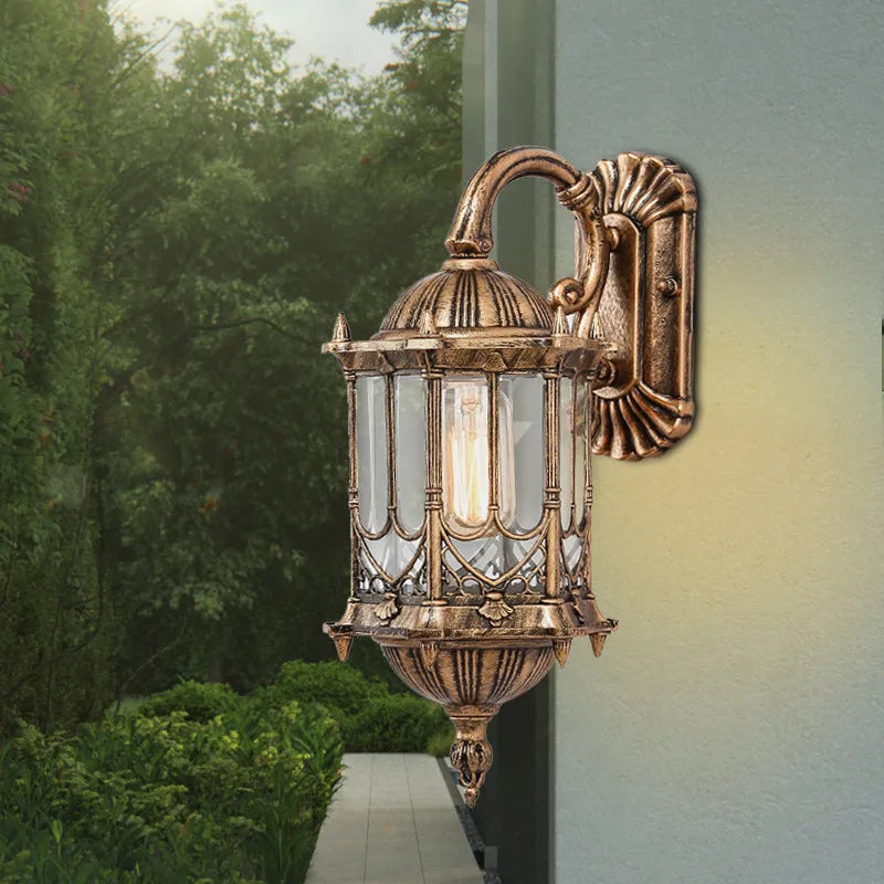 Applique murale — Vintage en bronze pour extérieur étanche