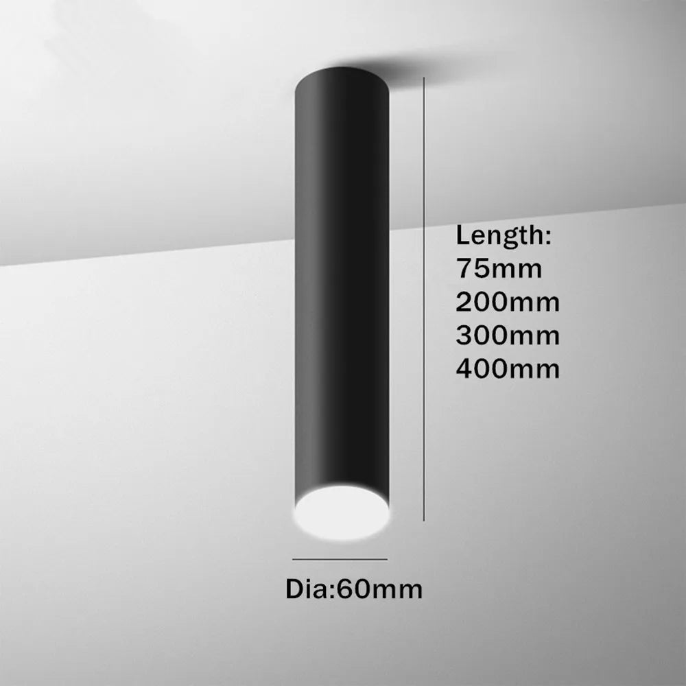Spot led cylindrique moderne en aluminium pour éclairage intérieur Mélisande Intervalle - Une Silhouette Graphique Affirmée