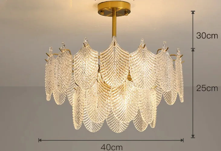Lustre — De luxe en verre pour décoration intérieure élégante et moderne