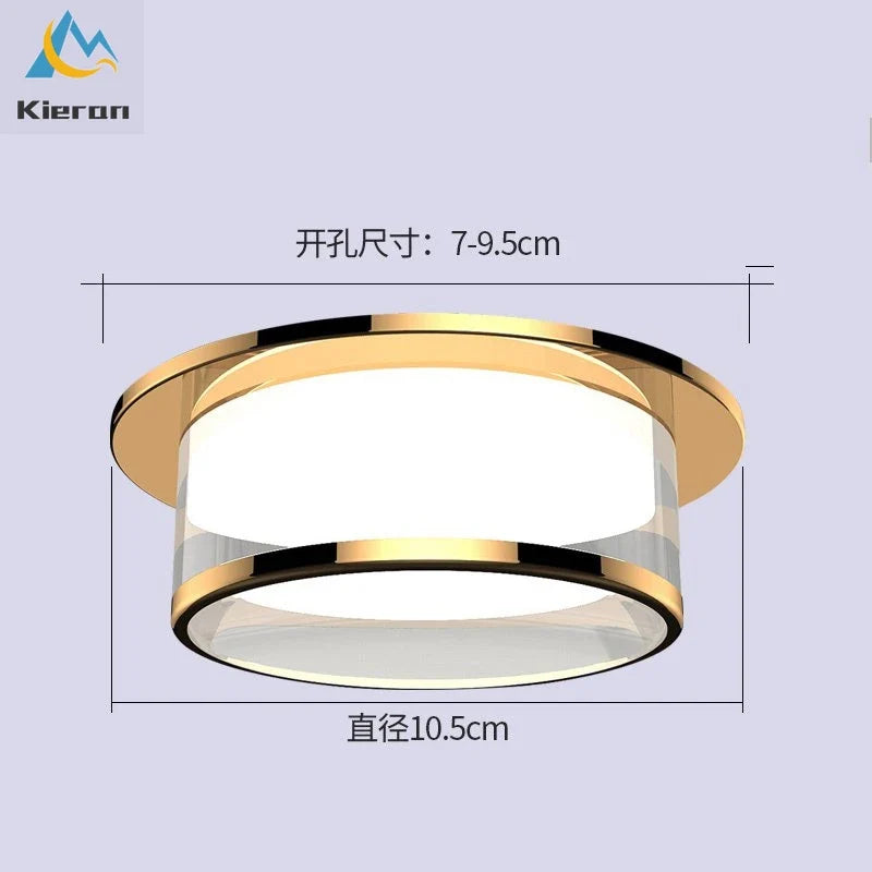 Plafonnier led intégré avec spot en cristal pour décoration d'intérieur Mélina Épurelle - Éclat du Cristal & Décor Singulier