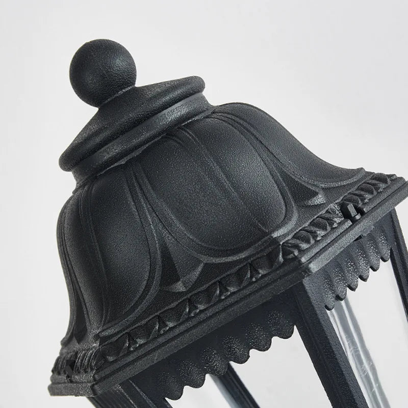 design italien colonne hexagonale lampe extérieure villa cour passerelle