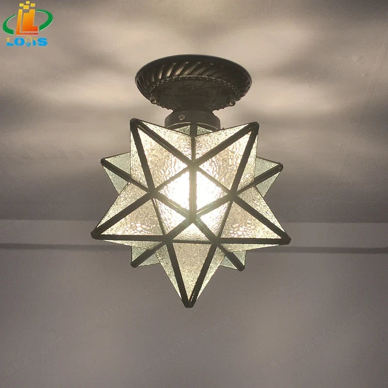 Plafonnier — Pentagramme moderne éclairage étoile pour couloir ou entrée