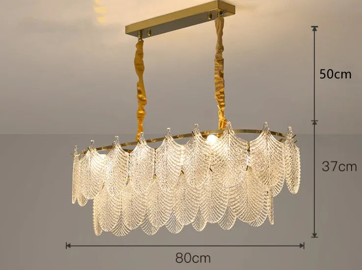 Lustre — De luxe en verre pour décoration intérieure élégante et moderne