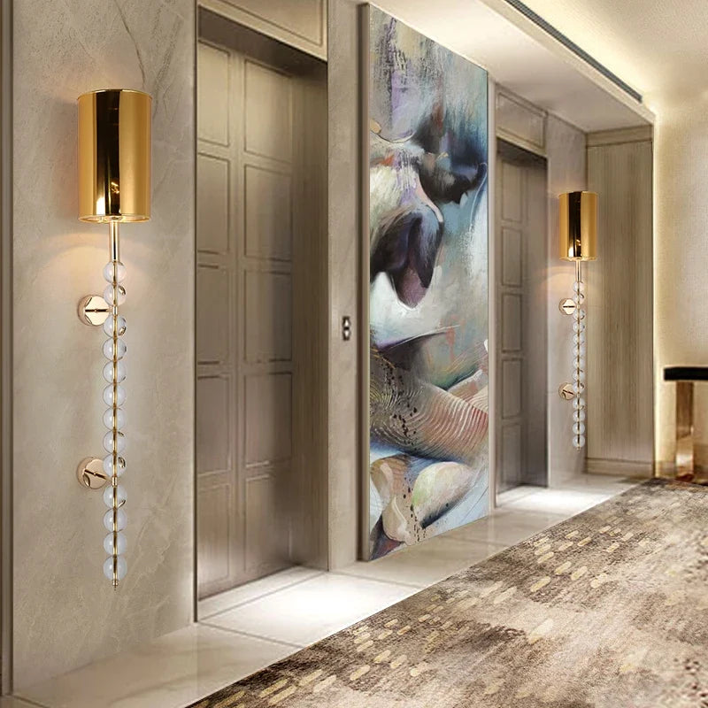 Applique murale en cristal style nordique pour décoration intérieure Marine Belvédère - Éclat du Cristal & Décor Singulier