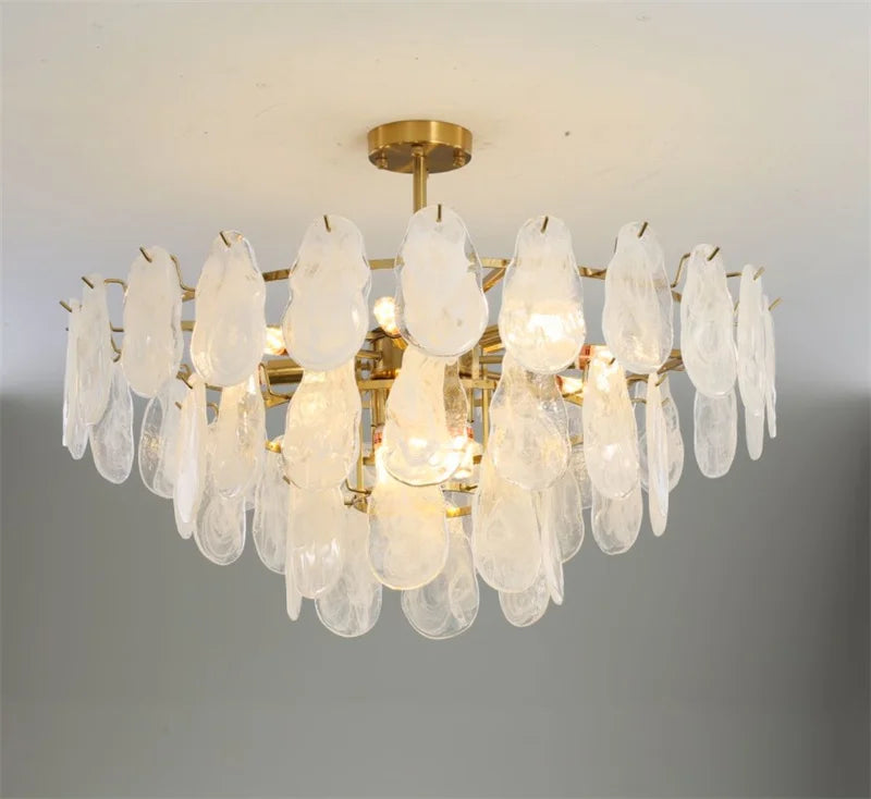 Lustre — En verre de luxe pour éclairage créatif et décoratif