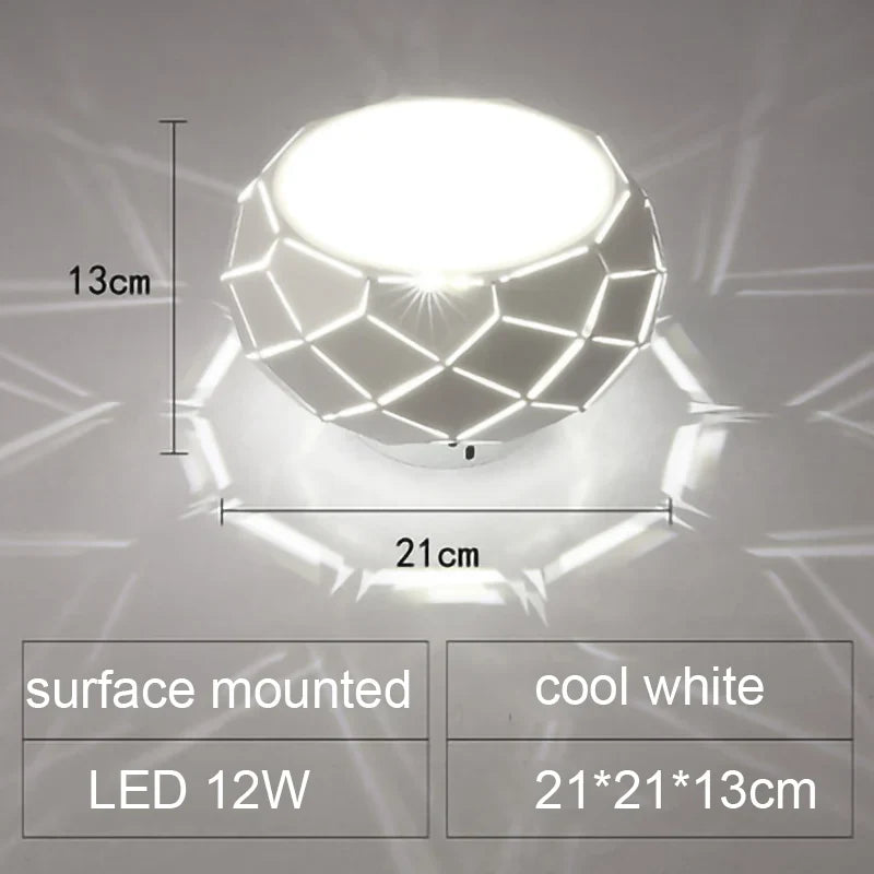 Plafonnier LED moderne simplicité 5W 12W Léane Courbe - Une Note Actuelle dans le Décor