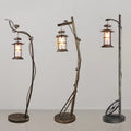 Lampadaire vintage industriel en métal avec éclairage vers le bas – Valcour