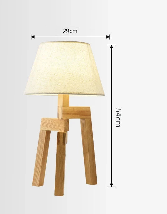 Lampadaire — Nordique en bois design créatif à trois pieds