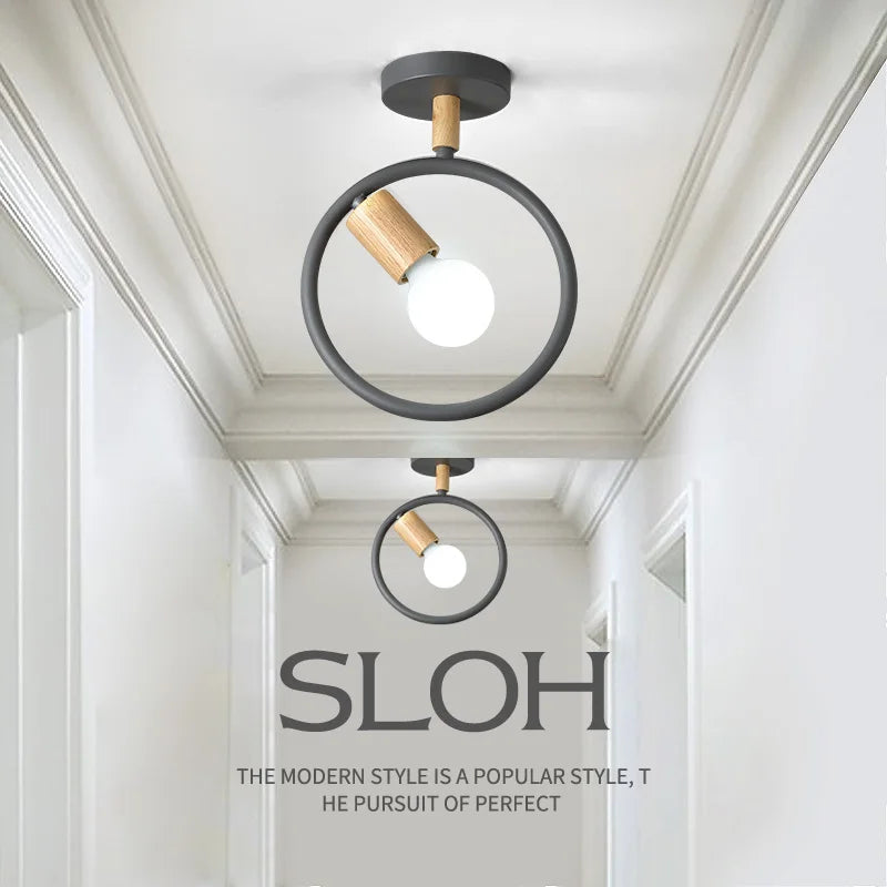Plafonnier — Simple nordique pour couloir et escalier