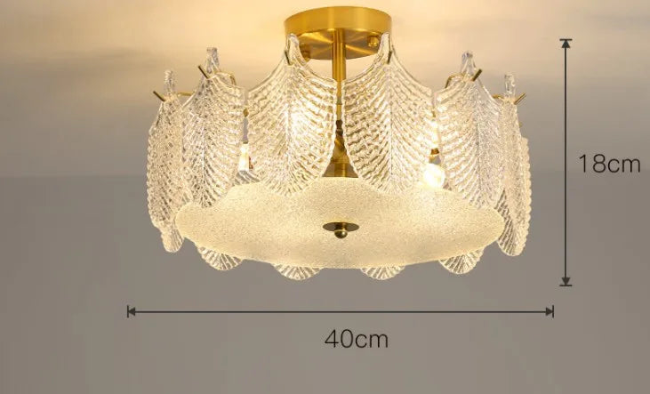 Lustre — De luxe en verre pour décoration intérieure élégante et moderne