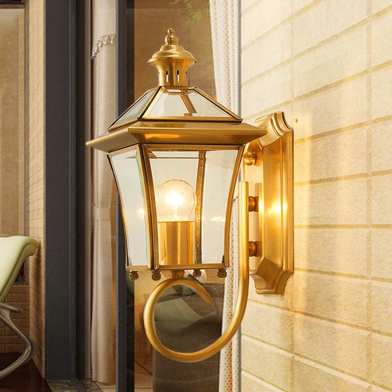 Applique murale — Extérieure moderne en cuivre pour décoration et éclairage
